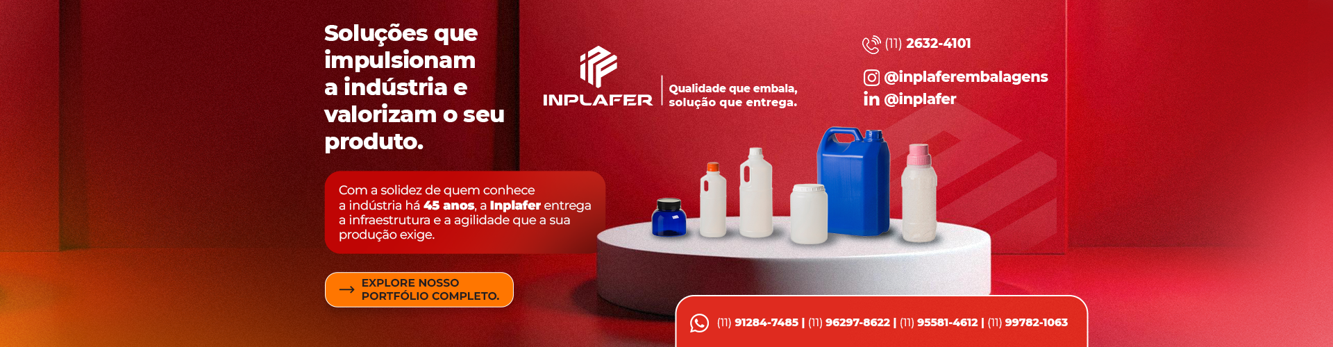 Soluções que impulsionam a indústria e valorizam o seu produto.
